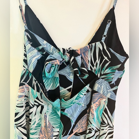 Blue Blush Size Large One Piece Jumpsuit Sleeveless Tropical Vacation ti… - Picture 6 of 12